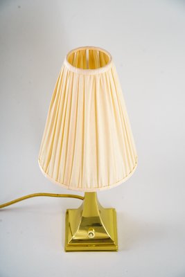 Art Deco Table Lamp with Fabric Shade, 1920s