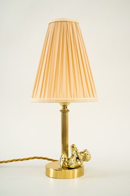 Art Deco Table Lamp with Fabric Shade, Vienna, 1920s-SPD-1028301