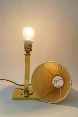 Art Deco Table Lamp with Fabric Shade, Vienna, 1920s-SPD-1723991