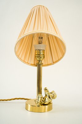 Art Deco Table Lamp with Fabric Shade, Vienna, 1920s-SPD-1028301