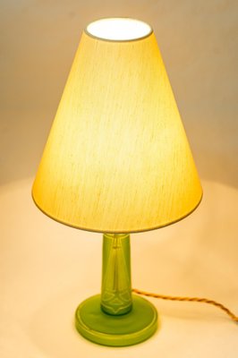 Art Deco Table Lamp with Fabric Shade, Vienna, Austria, 1920s-SPD-1410763