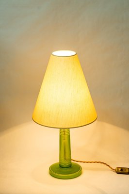 Art Deco Table Lamp with Fabric Shade, Vienna, Austria, 1920s-SPD-1410763