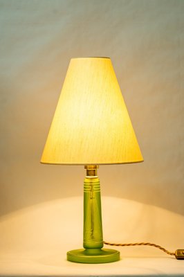 Art Deco Table Lamp with Fabric Shade, Vienna, Austria, 1920s-SPD-1410763