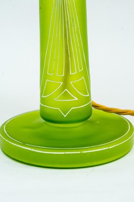 Art Deco Table Lamp with Fabric Shade, Vienna, Austria, 1920s-SPD-1410763