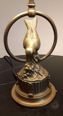 Art Deco Table Lamp with Figurish Bronze Foot, 1928-HOI-1389641