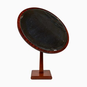 Art Deco Table Mirror in Walnut and Glass, 1940s-UYK-1793992