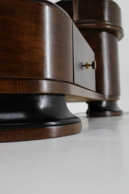 Art Deco Toilet Cabinet with Mirror in Walnut, Czechoslovakia, 1930s-TZ-1759682