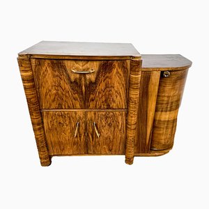 Art Deco Trolley Bar with Walnut Veneer-VMP-1231627