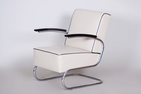 Art Deco Tubular Armchair by Mücke Melder, 1930s