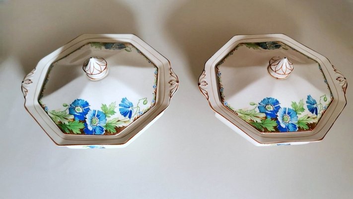 Art Deco Tureens by Wilkinson for Royal Staffordshire Pottery, 1947, Set of 2-QRS-1436287