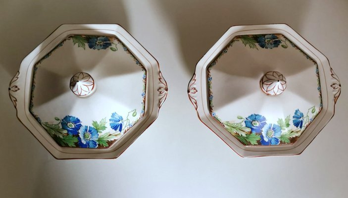 Art Deco Tureens by Wilkinson for Royal Staffordshire Pottery, 1947, Set of 2-QRS-1436287