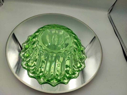 Art Deco Uranium Glass Platter from Niemen Glassworks-CAQ-962628