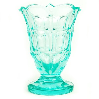 Art Deco Uranium Vase from Moser, Czechoslovakia, 1930s-BKO-1453976