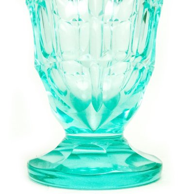 Art Deco Uranium Vase from Moser, Czechoslovakia, 1930s-BKO-1453976