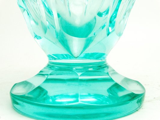 Art Deco Uranium Vase from Moser, Czechoslovakia, 1930s-BKO-1453976