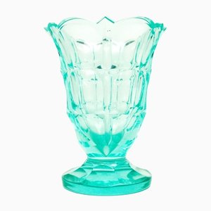 Art Deco Uranium Vase from Moser, Czechoslovakia, 1930s-BKO-1453976