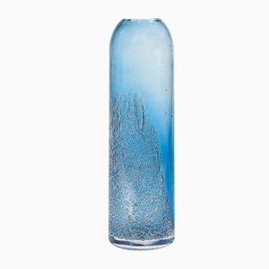 Art Deco Vase in Blue Blown Murano Glass, Italy, 1920s-RAQ-958380