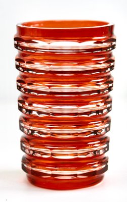 Art Deco Vase in Cut-to-Clear Crystal from Val Saint Lambert, 1950s-MJY-1383787