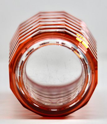 Art Deco Vase in Cut-to-Clear Crystal from Val Saint Lambert, 1950s-MJY-1383787