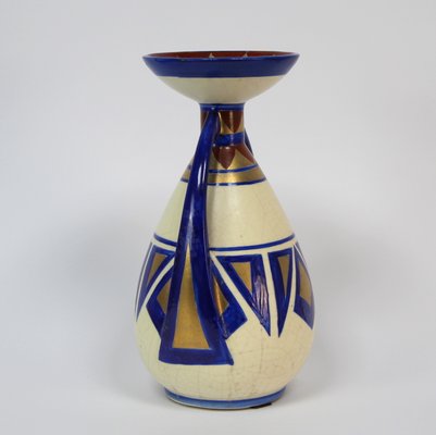 Art Decó Vase in Hand-Painted Ceramic-NE-1273686