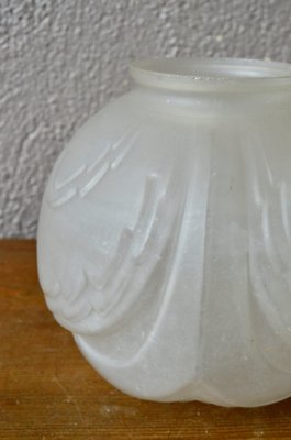 Art Deco Vase in Molded Pressed Glass-AIU-1118606