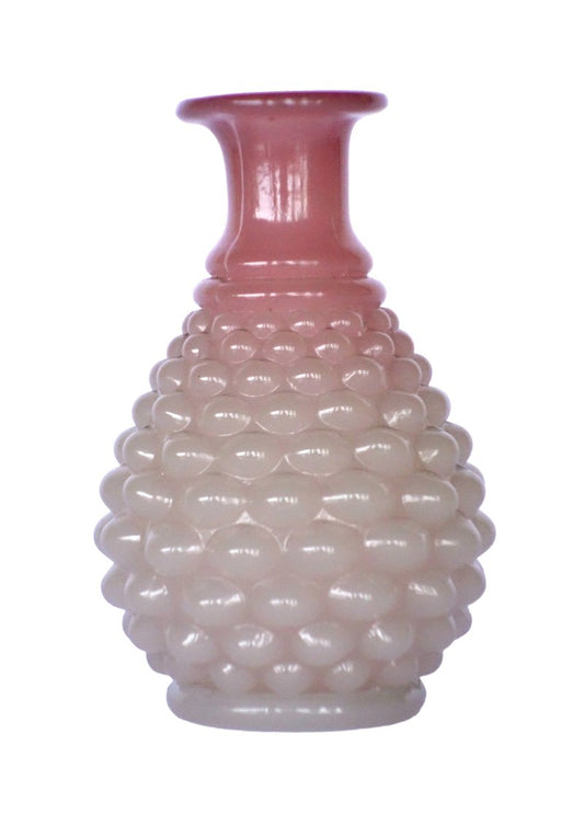 Art Deco Vase in Pink Alabaster and Murano Glass by F.lli Ferro, 1930s