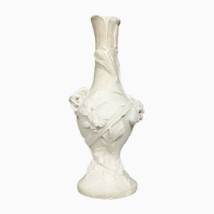 Art Deco Vase in White Carrara Marble, 1920s-MWB-1785177