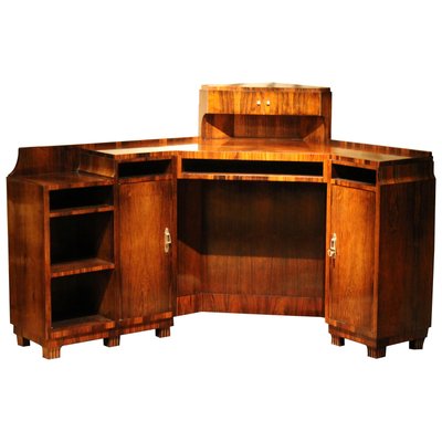 Art Deco Veneer Writing Desk or Vanity Table, 1920s-AXE-1433383