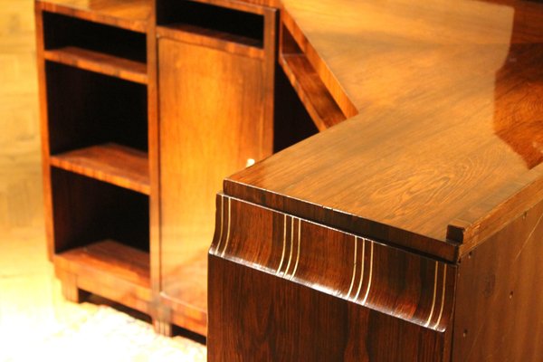 Art Deco Veneer Writing Desk or Vanity Table, 1920s-AXE-1433383