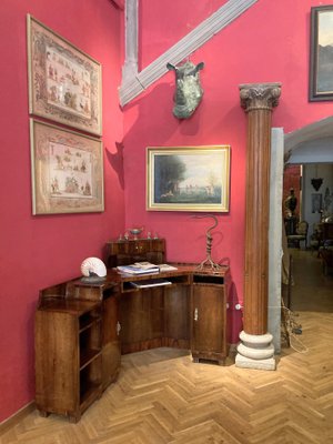 Art Deco Veneer Writing Desk or Vanity Table, 1920s-AXE-1433383