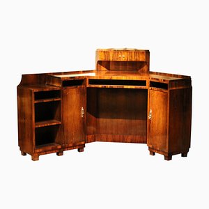 Art Deco Veneer Writing Desk or Vanity Table, 1920s-AXE-1433383