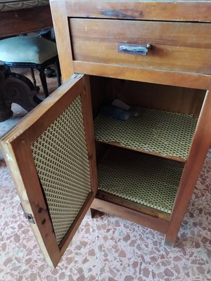 Art Deco Veneered Bedside Table in Walnut-RAQ-1192645