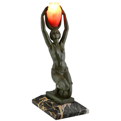 Art Deco Vers L'Oasis Table Lamp from Fayral, France, 1930s-KTN-1450793