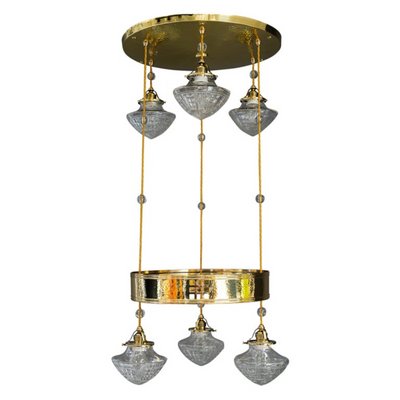 Art Deco Viennese Chandelier, 1920s-SPD-1229029