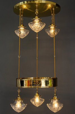 Art Deco Viennese Chandelier, 1920s-SPD-1229029