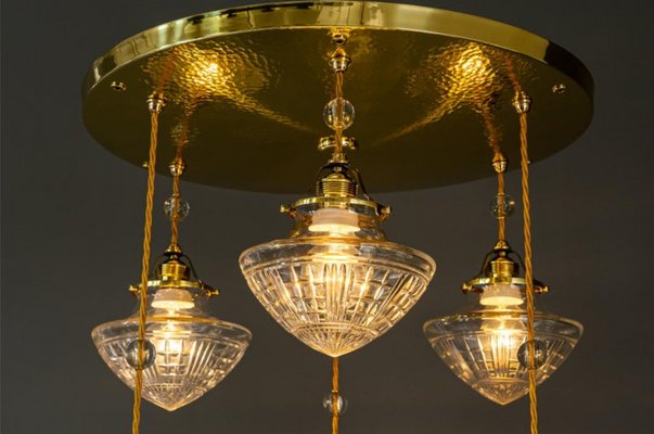 Art Deco Viennese Chandelier, 1920s-SPD-1229029