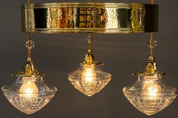 Art Deco Viennese Chandelier, 1920s-SPD-1229029