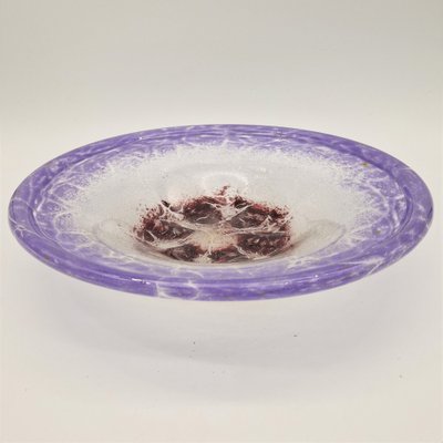 Art Deco Violet Ikora Glass Bowl by Karl Wiedmann for WMF, 1930s-WK-1794424