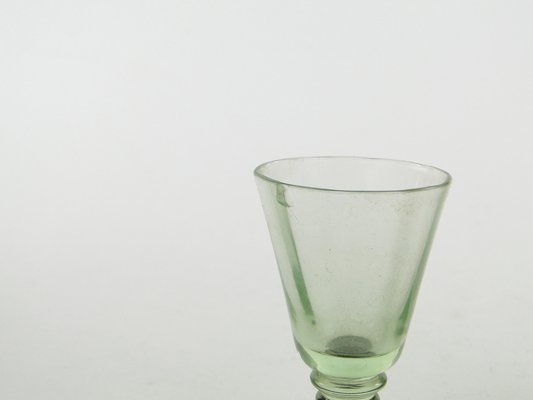 Art Deco Vodka Shot Glasses attributed to Hortensja Glassworks, Poland, 1950s, Set of 5-BKO-1802191