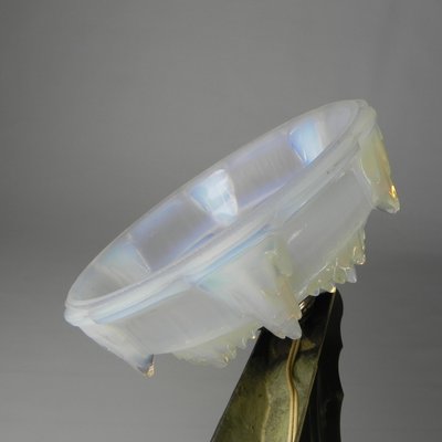 Art Deco Wall Lamp in Opalescent Glass, 1930s-TL-1785090