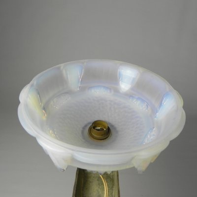 Art Deco Wall Lamp in Opalescent Glass, 1930s-TL-1785090