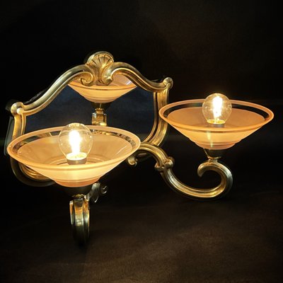 Art Deco Wall Lamp with Mirror from Atelier Petitot-JUZ-1348091