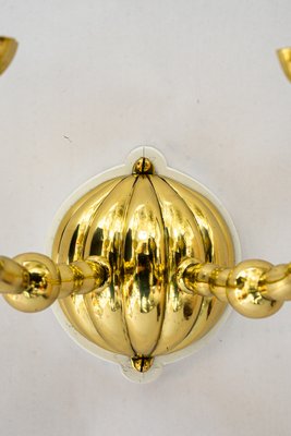 Art Deco Wall Lamps with Fabric Shades, Vienna, 1920s, Set of 5-SPD-2016075