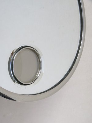 Art Deco Wall Mirror in Nickel-Plated from Le Mirophar Brot Déposé, France-EY-1752499