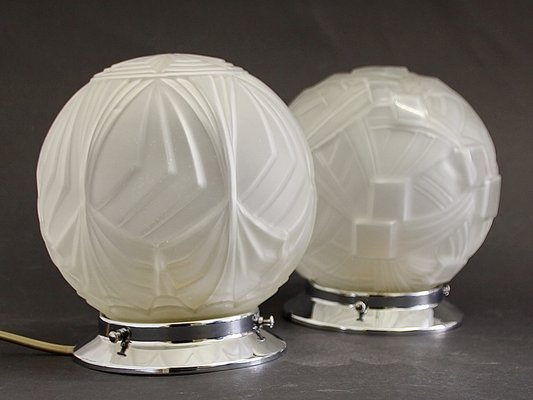 Art Deco Wall, Table or Ceiling Lamps, 1930s, Set of 2-SY-2041110