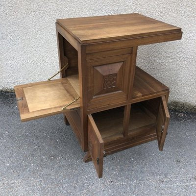 Art Deco Walnut Bar Cabinet, 1920s-SDV-740036