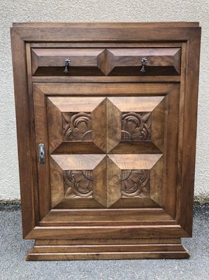 Art Deco Walnut Cabinet, 1920s-SDV-740035