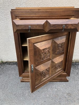 Art Deco Walnut Cabinet, 1920s-SDV-740035