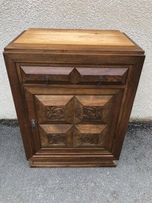 Art Deco Walnut Cabinet, 1920s-SDV-740035