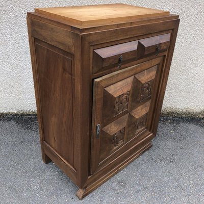 Art Deco Walnut Cabinet, 1920s-SDV-740035